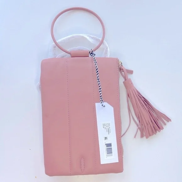 Thacker Nolita Ring Handle Blush Leather Clutch - Picture 3 of 5